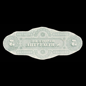 Canada, Banque de St. Hyacinthe, 5 dollars : January 2, 1874