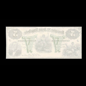 Canada, Banque St. Jean Baptiste, 5 dollars : June 24, 1875