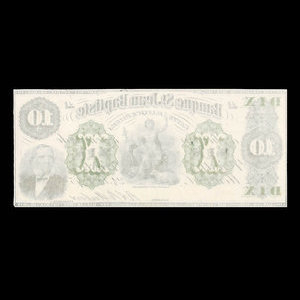 Canada, Banque St. Jean Baptiste, 10 dollars : June 24, 1875