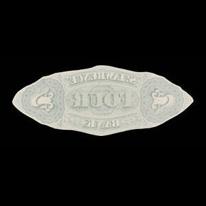 Canada, St. Lawrence Bank, 4 dollars : December 2, 1872