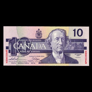 Canada, Bank of Canada, 10 dollars : 1989