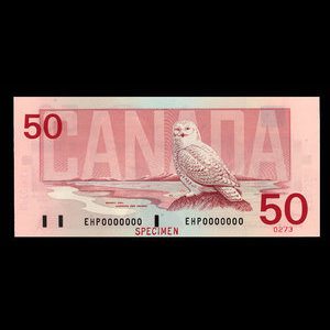 Canada, Bank of Canada, 50 dollars : 1988