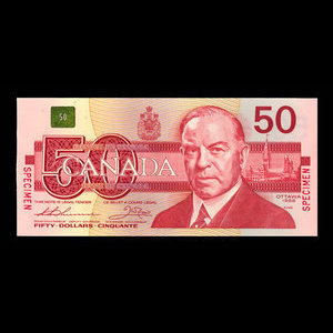 Canada, Bank of Canada, 50 dollars : 1988
