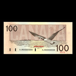 Canada, Bank of Canada, 100 dollars : 1988