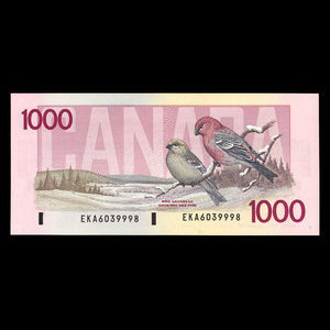 Canada, Bank of Canada, 1,000 dollars : 1988