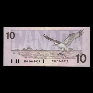 Canada, Bank of Canada, 10 dollars : 1989