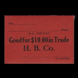 Canada, Hudson's Bay Company, 10 dollars : 1927