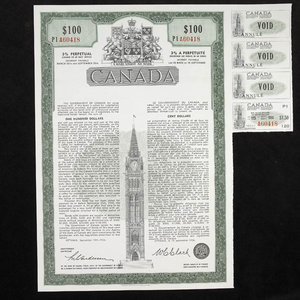 Canada, Government of Canada, 100 dollars : September 15, 1966