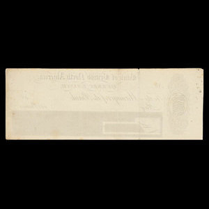 Canada, Bank of British North America, no denomination : 1858