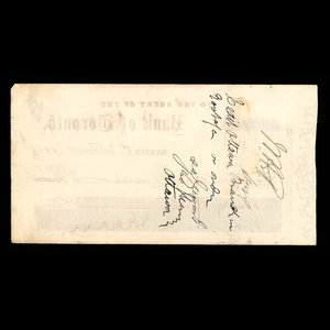 Canada, Bank of Toronto (The), 13 dollars, 42 cents : October 1, 1866