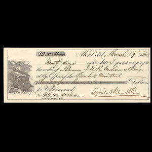 Canada, Bank of Montreal, 2,500 dollars : March 19, 1862