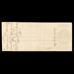 Canada, Bank of Montreal, 185 dollars, 71 cents : March 22, 1859