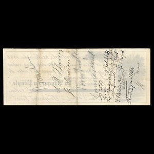 Canada, Banque du Peuple (People's Bank), 100 dollars : November 25, 1863