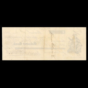 Canada, Molsons Bank, 8,000 dollars : June 8, 1863