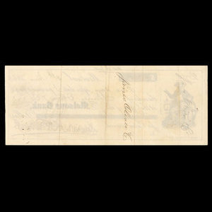 Canada, Molsons Bank, 8,000 dollars : June 8, 1863
