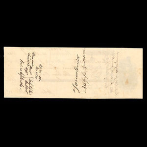 Canada, Molsons Bank, 500 dollars : March 13, 1860