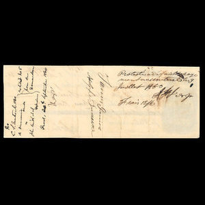 Canada, Molsons Bank, 500 dollars : April 5, 1860