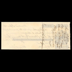 Canada, Bank of British North America, 174 dollars, 9 cents : December 4, 1861