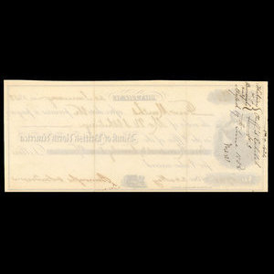 Canada, Bank of British North America, 172 dollars, 50 cents : January 21, 1858