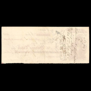 Canada, Ontario Bank, 290 dollars : June 6, 1863