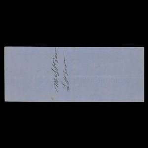 Canada, Ontario Bank, 63 dollars, 80 cents : July 5, 1861