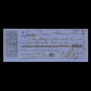 Canada, Fred Rowland, 706 dollars, 60 cents : February 4, 1862