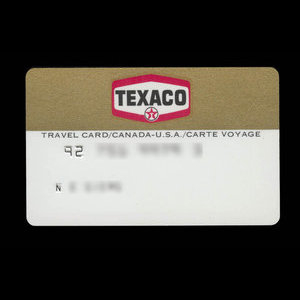 Canada, Texaco Inc., no denomination : 1987