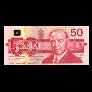 Canada, Bank of Canada, 50 dollars : 1988