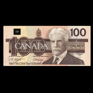 Canada, Bank of Canada, 100 dollars : 1988