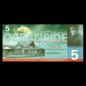 Canada, Oceanside Monetary Foundation, 10 dollars : November 1, 2003