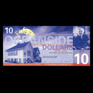 Canada, Oceanside Monetary Foundation, 10 dollars : November 1, 2003