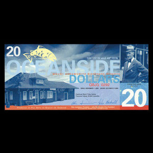Canada, Oceanside Monetary Foundation, 20 dollars : November 1, 2003