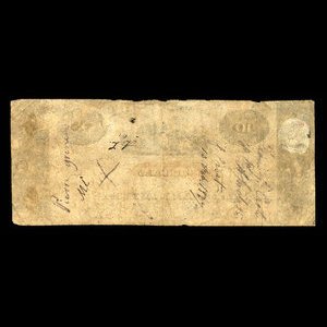 Canada, Bank of Montreal, 10 dollars : August 1, 1823