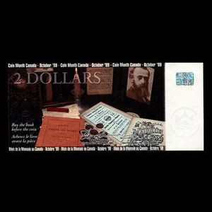 Canada, Canadian Numismatic Association (C.N.A), 2 dollars : October 1999