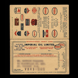 Canada, Esso, no denomination : 1951