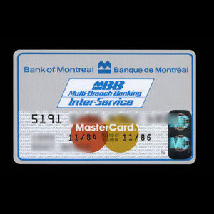 Canada, Bank of Montreal, no denomination : November 1984