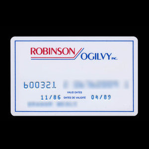 Canada, Robinson Ogilvy Inc., no denomination : November 1986