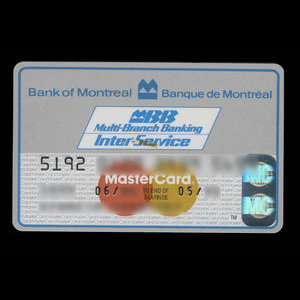 Canada, Bank of Montreal, no denomination : June 1986