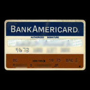 United States of America, Bank of America, no denomination : October 1975