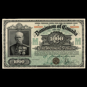 Canada, Dominion of Canada, 1,000 dollars : January 2, 1901