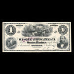 Canada, Banque d'Hochelaga, 4 piastres : July 2, 1877