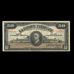 Canada, La Banque Nationale (National Bank), 50 dollars <br /> November 2, 1922