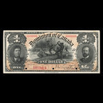 Canada, Dominion of Canada, 1 dollar <br /> March 31, 1898