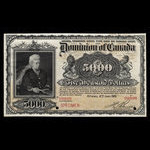 Canada, Dominion of Canada, 5,000 dollars : January 2, 1901