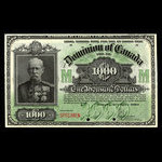 Canada, Dominion of Canada, 1,000 dollars : January 2, 1924