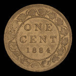 Canada, Victoria, 1 cent <br /> 1884