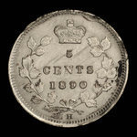 Canada, Victoria, 5 cents : 1890