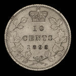 Canada, Victoria, 10 cents <br /> 1898