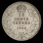 Canada, Edward VII, 10 cents <br /> 1902