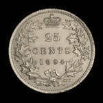 Canada, Victoria, 25 cents <br /> 1894